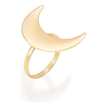 Imagem de Maxi Anel Em Formato De Lua.(joia Licenciada 512938 - ROMMANEL, Branco