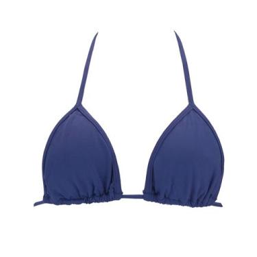 Imagem de Top Busto De Biquíni Praia Avulso Cortininha Simples - Estigma, P, Azu