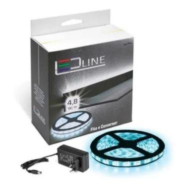 Imagem de Fita Led Flexível+conversor 110/220v 4,8w Luz Branca/amarela - Led Lin