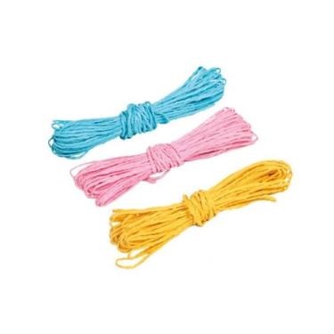Imagem de Kit Fios Decorativos - Rosa Azul & Amarelo - Papel Torcido - 03 UN - A