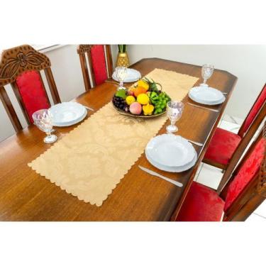 Imagem de Caminho de mesa jacquard natal 1,40m x 40cm adamascado diversas cores 