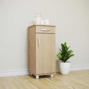 Imagem de Multiuso Balcão Slim 1 Porta e 1 Gaveta Canela