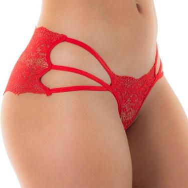 Imagem de Calcinha Strappy Caleçon Três Tiras Confeccionada em Renda