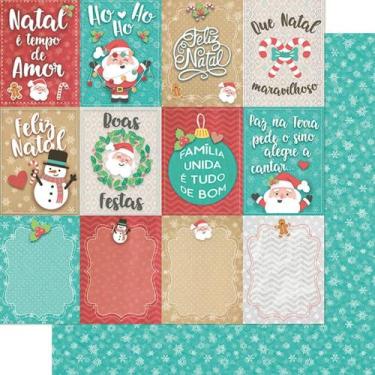 Imagem de Papel para Scrapbook Aline Moroz - Tags de Natal - SDN-097 - Litoarte