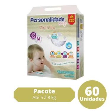 Imagem de Fralda Personalidade Baby Total Care Econômica Tamanho M com 60 Unidad