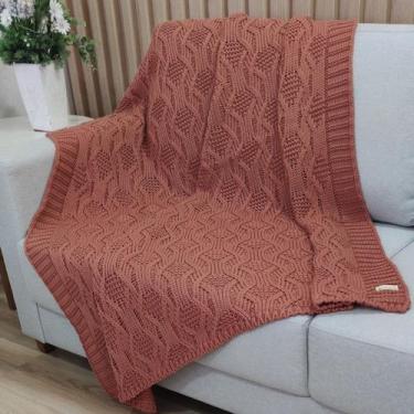 Imagem de Manta Trico Decorativa Sofa 120x150cm Usufruto Tricot cod001, MATTE