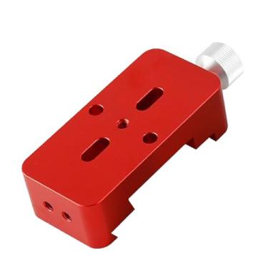 Imagem de BaotyJie Base de cauda de para telescópio Liga de alumínio Fácil de instalar Fixação Substituir Acessório de telescópio profissional Slot de cauda de, Vermelho