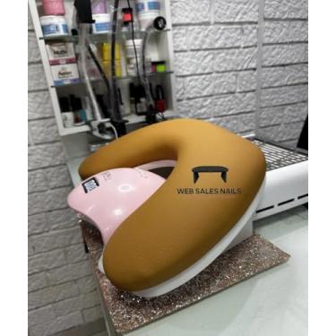 Imagem de Apoio de Mão/Punho Delta Para Manicure Conforto Luxo Extremo (Caramelo)