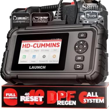 Imagem de LAUNCH Creader Elite HD CRE CUMMIS Scanner de caminhão pesado semi-bidirecional Diesel Ferramenta de escaneamento de diagnóstico com DPF Regen, 40+ reposição para Cummins