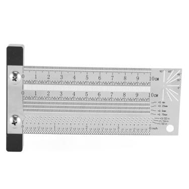 Imagem de Régua para Escrita Em Madeira 4 I Ferramenta de Aço Inoxidável Com Alta Precisão 0,25 Mm para Serra de Mesa Broca, Ferramenta de Layout para Carpintaria