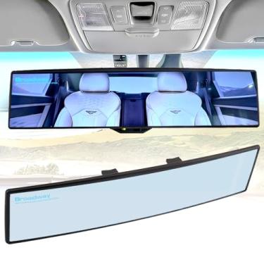 Imagem de NINGFIST Espelho retrovisor de carro Broadway espelho panorâmico antirreflexo amplo acessórios para pontos cegos espelho convexo interior universal para carro SUV caminhões.