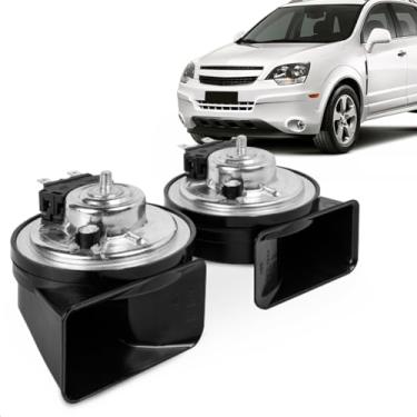 Imagem de Par Buzina Capitiva 2008 A 2016 Am80Sx H & L Conector Uscar Agudo Grave 12V Caracol 2 Terminais