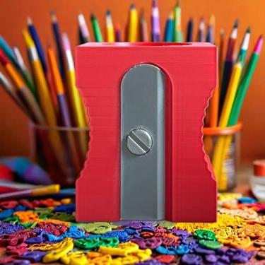 Imagem de Amanda3D Porta-lápis Decorativo Azul e Vermelho Organizador