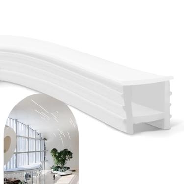 Imagem de Perfil 5m Embutir 12x12mm Flexível Silicone Para Fita Led