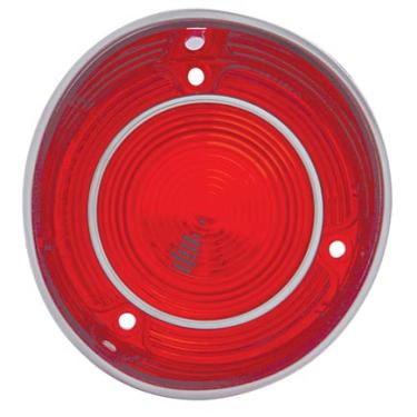 Imagem de Lente de luz traseira com acabamento em aço inoxidável para 1971 Malibu/Chevelle 'SS'-Driver