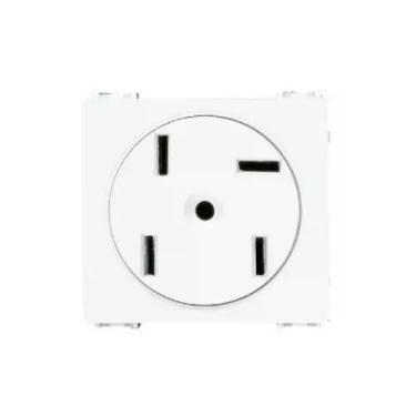 Imagem de Módulo de Tomada para Telefone Quatro Pinos M4021 Branco - Thesi