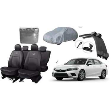 Imagem de Conjunto Completo de Capa de Couro e Acessórios para Civic 20-24 - aer