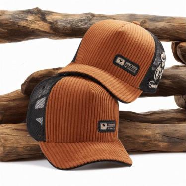 Imagem de Boné Country Masculino Veludo Telinha Estilo Modão Sertanejo Rural - P