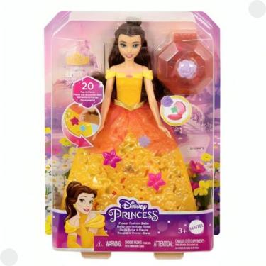 Imagem de Boneca Disney Princess - Bella com Vestido Floral MATTEL