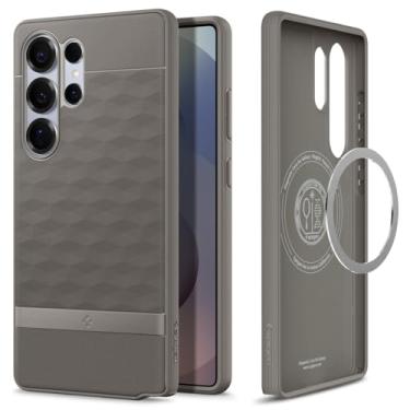 Imagem de Capa Spigen para Galaxy S25 Ultra, Galaxy S25 Ultra Parallax MagFit [carregamento rápido sem fio] compatível com MagSafe - Cinza Cinza
