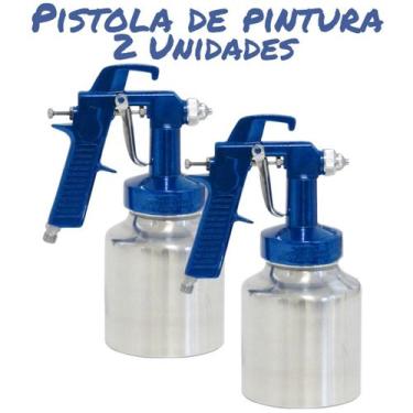 Imagem de Kit Pistola De Pintura Automotiva Profissional Baixa Pressão - Guepar,