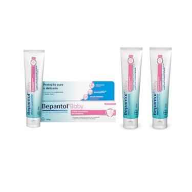 Imagem de Bepantol Baby Kit Pomada Assadura Bebê, 3 Unidades de 30g, Hidratação da Pele do Bebê e Prevenção de Assaduras