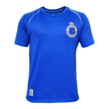Imagem de Camisa Cruzeiro Basic Celeste - Masculino - Retrômania, GG, Azul