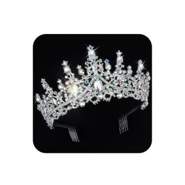 Imagem de Tiaras para mulheres e meninas COCIDE Silver Crowns Crystal