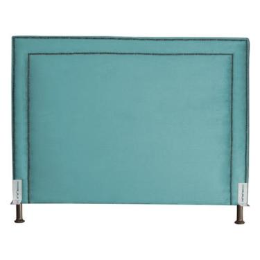 Imagem de Cabeceira de Cama Box Estofada 140 cm Casal Viviane Veludo - Fina Mobí