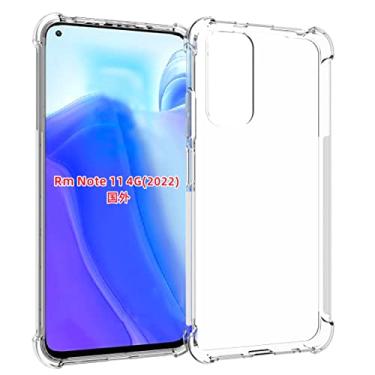 Imagem de USTIYA Capa para Redmi Note 11 4G/11S 4G Uso Resistente, Bumper Absorção Choques em TPU Transparente Protector Câmera Espessamento nas Quatro Pontas da Carcasa