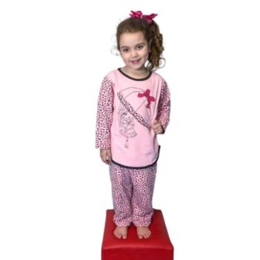 Imagem de Pijama Infantil Menina Moletinho Flanelado Inverno - Star Gold Store, 