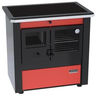 Imagem de Fogao a Lenha N 2 Le Corbusier Dupla Combustao Vermelho