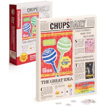 Imagem de Chupa Chups X PieceRelax Quebra-cabeças de arte de parede em tela para adultos - memórias atemporais - presente único diário e decoração de casa com quebra-cabeça de plástico arte para sala de estar