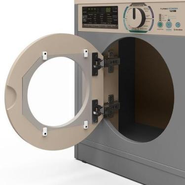 Imagem de Lavanderia Infantil Diana Maquina De Lavar C  Cabideiro Mdf Cinza Ofer