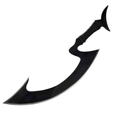 Imagem de Espada Katana Cosplay Sword Fort feita à mão, aço inoxidável, espada Samurai, faca afiada, lâmina crescente