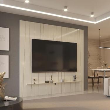 Imagem de Painel Ripado Horizon para Tv Até 75 Polegadas 225cm - ViaNossa