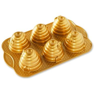 Imagem de Bolos de Colmeia Nórdicas Ware Pan, Um, Ouro