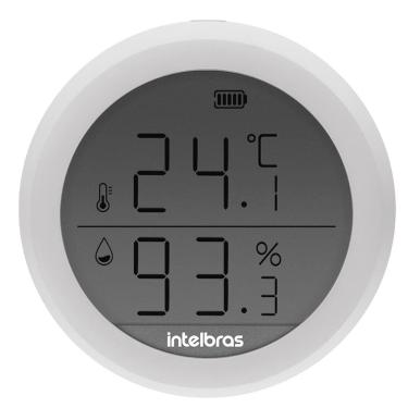 Imagem de Sensor de Temperatura e Umidade Inteligente Intelbras MTU 1001, Compatível com Alexa e Google Assistente