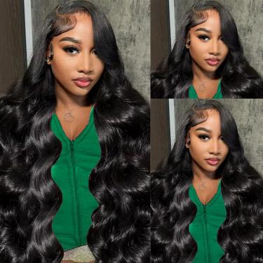 Imagem de Perucas frontais de renda Looknow 13x6 100% cabelo humano virgem Body Wave