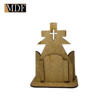 Imagem de Kit 10 Porta Retrato Modelo Oratório Igreja 10x14 Mdf Madeira - ATACAD