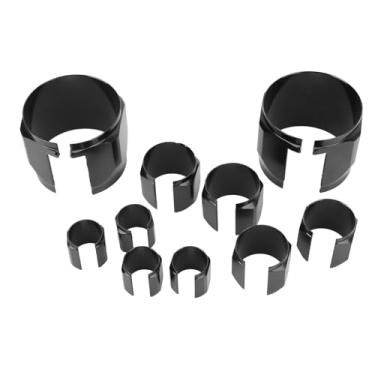 Imagem de Conjunto de Mangas de Mangueira de Aço Inoxidável, Kit de Cobertura de Mangueira para Veículos, Alta Ilidade, Resistência Extrema Ao Calor (Preto)