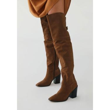 Imagem de Bota Over The Knee Capodarte Cano Alto Capodarte Marrom Capodarte 4018904-0002 feminino