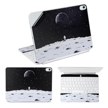 Imagem de IMMOENUC Adesivo de película protetora para iPad Air M3 (A3266/A3267) 27.9 cm Magic Keyboard 3-Side ull Cobertura Decalques de vinil autoadesivos, pré-cortados (parte superior/inferior/painel de