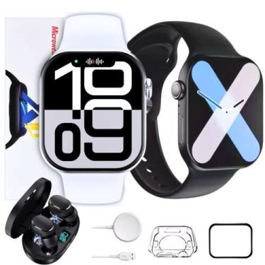 Imagem de Relógio Inteligente S10 Smart Wach Series X ChatGPT NFC Fone Sem Fio -