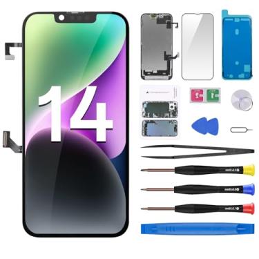 Imagem de CYKJGS Para iPhone 14 Substituição de Tela com Sensor de Proximidade Fone de Ouvido Cabo Flex 15.5 cm 3D Touch LCD Display Digitalizador Montagem Completa Vidro Frontal Reparação Kit de Ferramentas de