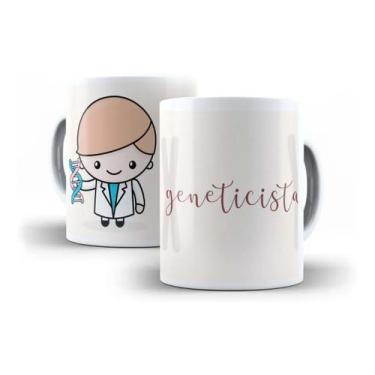 Imagem de Caneca Porcelana Médico Geneticista Profissão Coleção Cute Presente - 