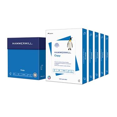 Imagem de Hammermill Papel de impressora, papel de cópia de 9 kg, 21 x 28-5 resmas (2.500 folhas) - 92 brilhantes, feito nos EUA