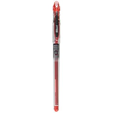 Imagem de Pentel Caneta esferográfica de gel com ponta de agulha, Slicci, 0,25 mm, vermelha (BG202B)