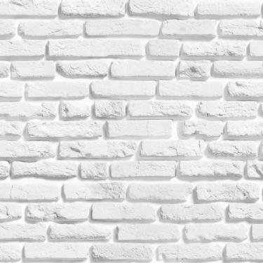 Imagem de Papel De Parede Pedra Tijolos Cinza Autocolante Sala Quarto