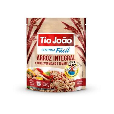 Imagem de Arroz Integral + Arroz Vermelho E Tomate Tio João Cozinha Fácil 200G